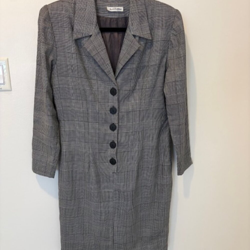 Tweed Long Sleeve Blazer Mini Dress